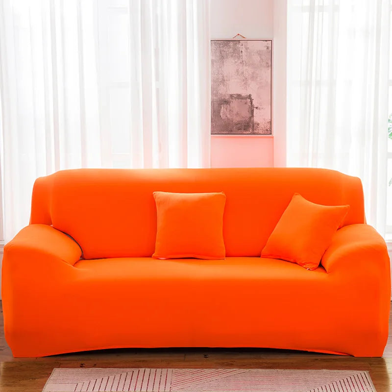 Housse extensible canapé Orange