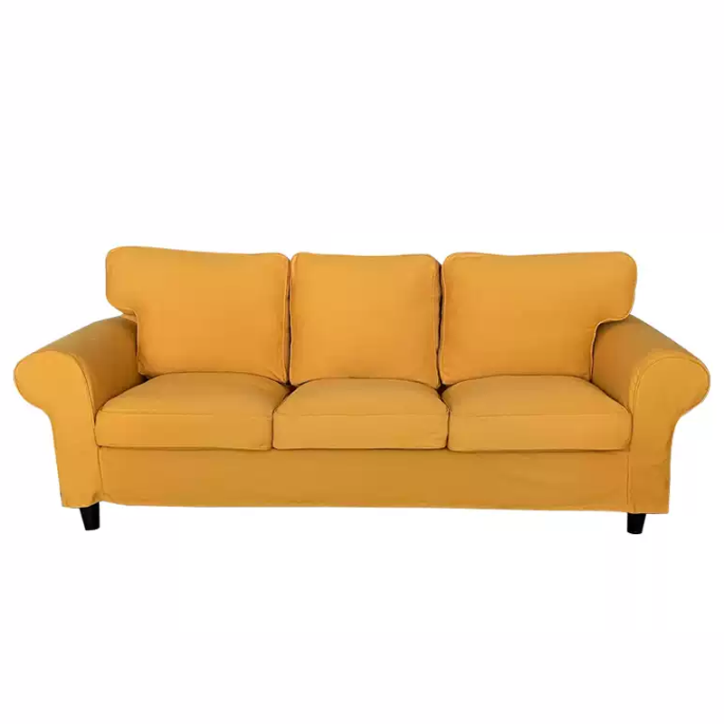 Housse pour canapé IKEA EKTORP 3 places pur coton ocre