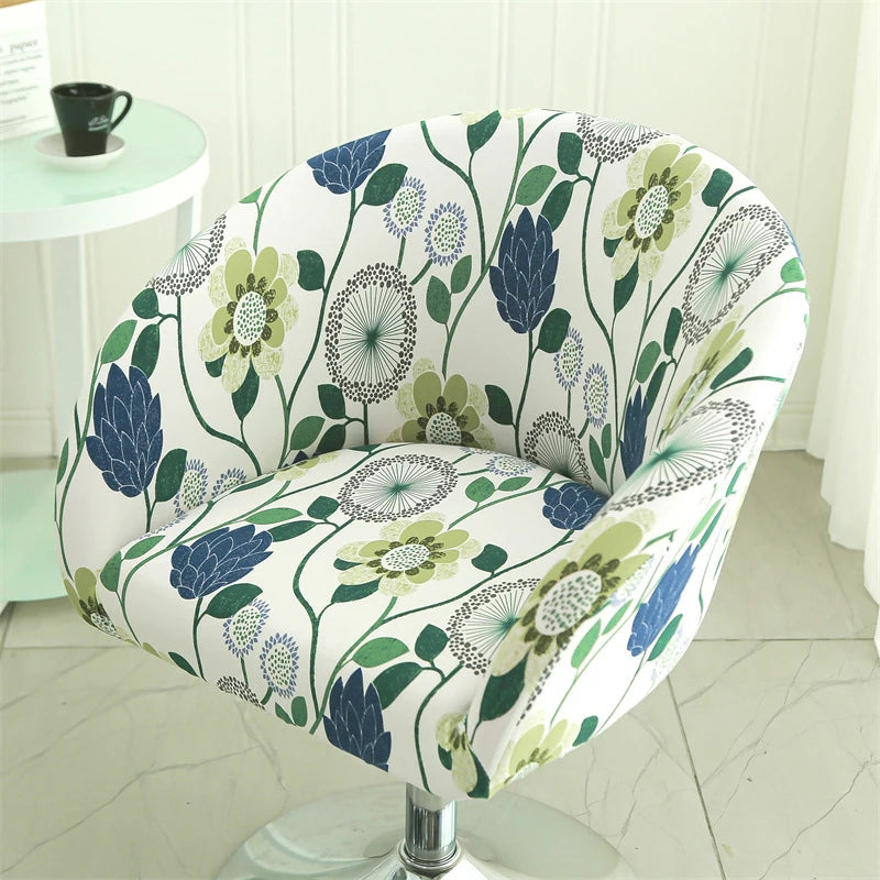 Housse de chaise de bar gabin grand dossier incurvé lycra