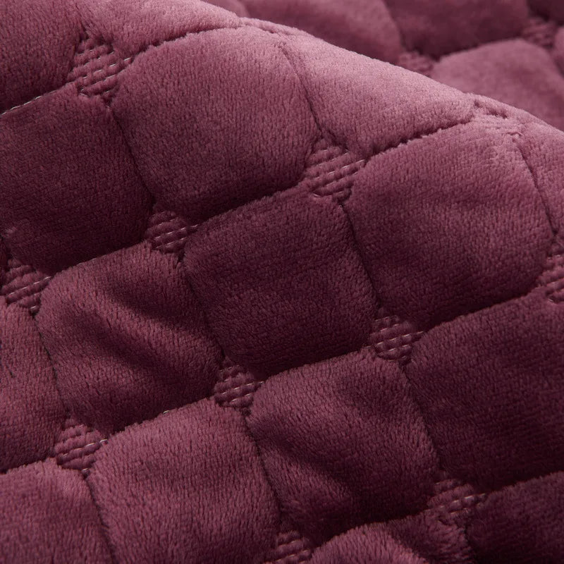 tissu mauve épais capitonnée