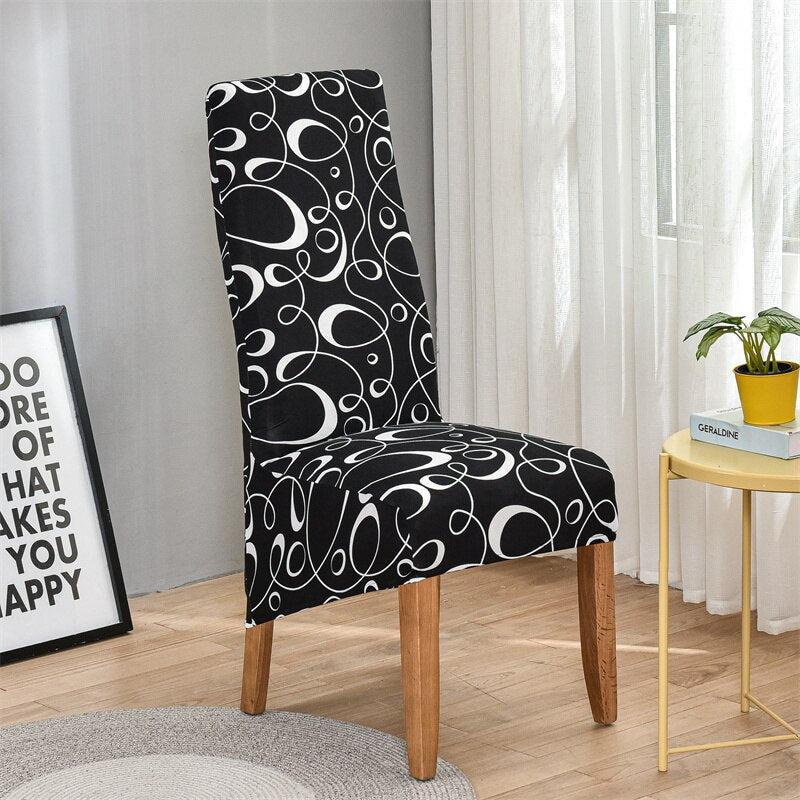 Housses de chaises hautes extensibles grand dossier
