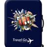 Housse de protection pour valise à roulette cabine ou XL motif 1