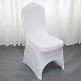 Housse de chaise mariage blanche avec espace pieds en arc