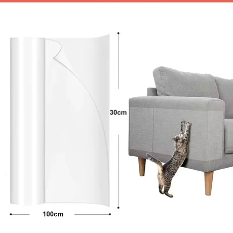 Film protecteur anti-griffes pour canapé et meubles transparent 30*100cm