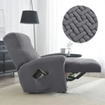 Relax chair cover with Damasse velvet mechanical footrests