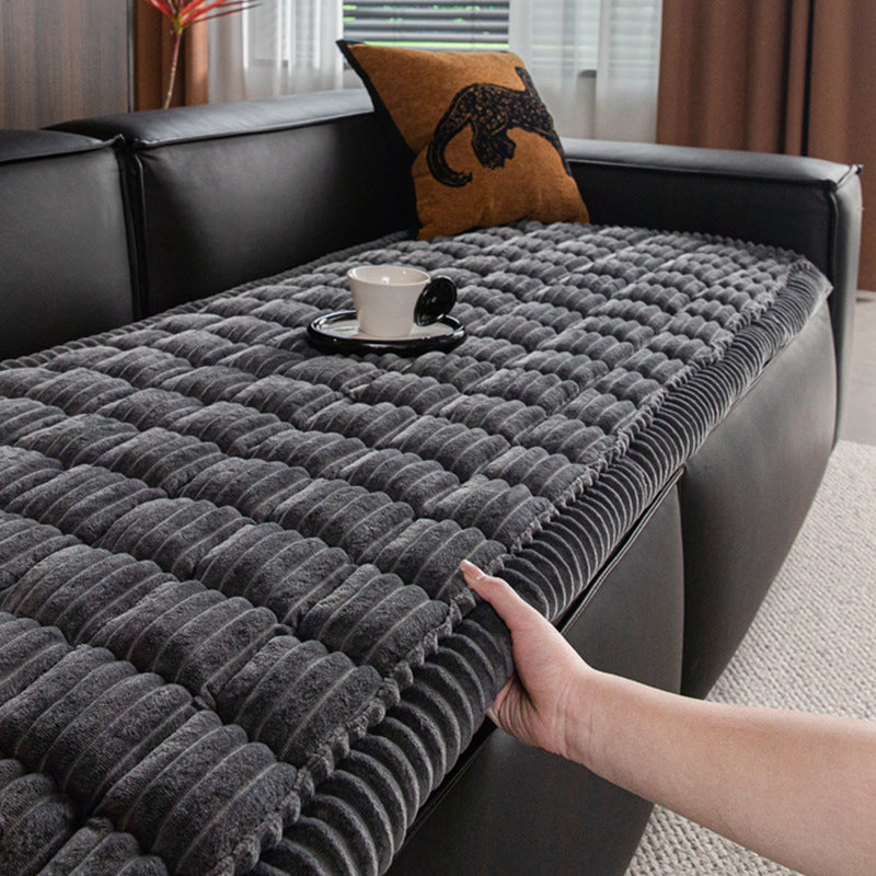 Carpet covers thick, quilted and non -slip sofa - scratches resistant