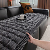 Carpet covers thick, quilted and non -slip sofa - scratches resistant