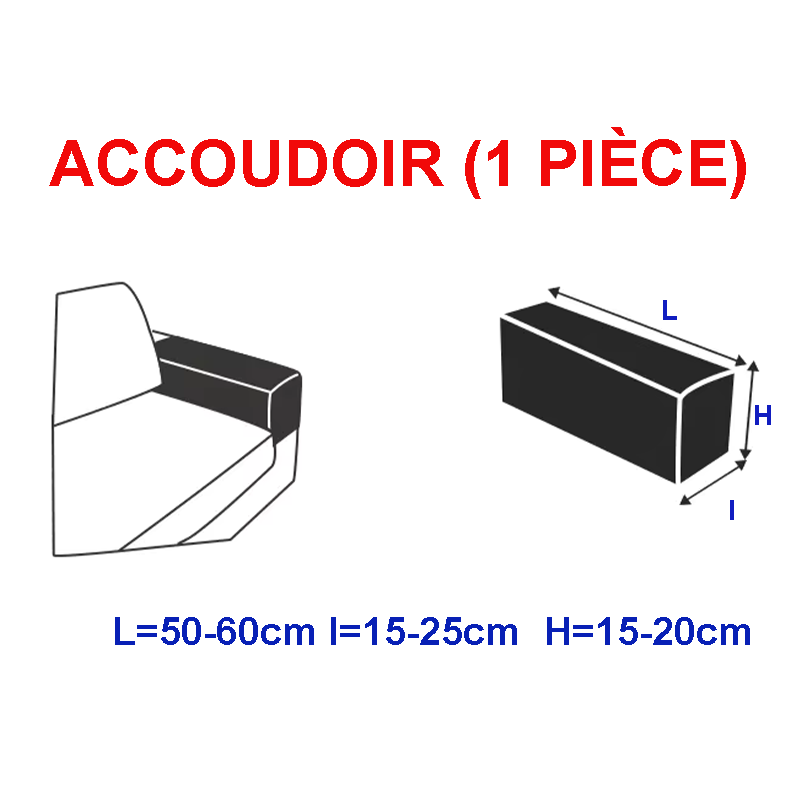 Côte -ribbed velvet reinforced sofa cushion