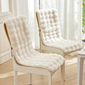 ultra soft and non-slip chair cover in “cloud of softness” fleece