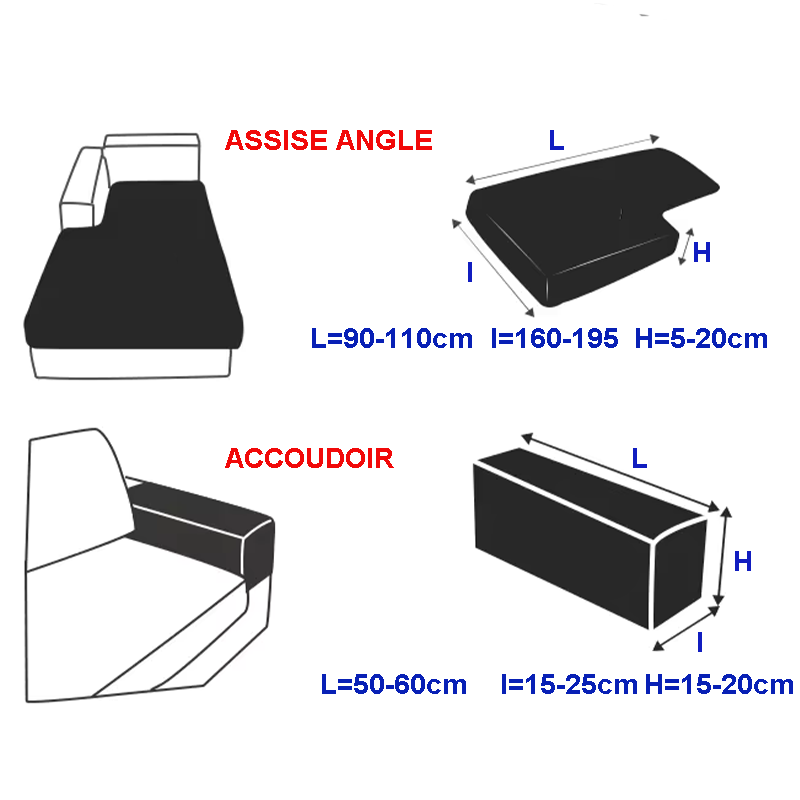 Côte -ribbed velvet reinforced sofa cushion