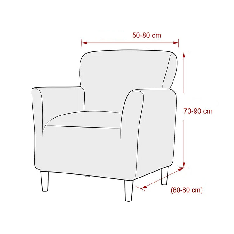 Guide des tailles housse fauteuil club