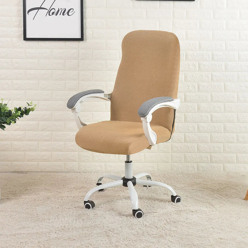 Housses de chaise de bureau extensible ocre