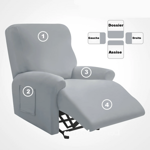 Armchair and recliner lift sofa covers - solid colors