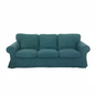 Housse canapé IKEA EKTORP luxe velours strié renforcé turquoise