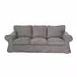 Housse canapé IKEA EKTORP velours strié renforcé gris