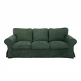 Housse canapé IKEA EKTORP velours strié renforcé vert