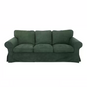 Housse canapé IKEA EKTORP velours strié renforcé vert