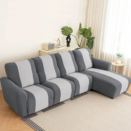 Housse canapé d'angle relax avec méridienne 