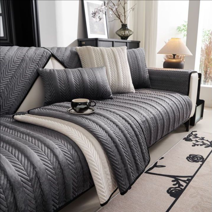 Housse de canapé luxe en velours épais renforcé Casaharmony