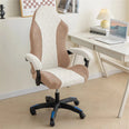 Housse de chaise de bureau tissu renforcé anti griffes café