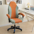 Housse de chaise de bureau tissu renforcé anti griffes orange