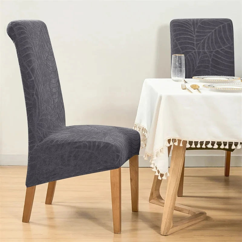 Housse de chaise haute imperméable hibiscus gris