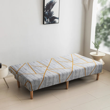 Housse de clic-clac, canapé lit - vue dépliée