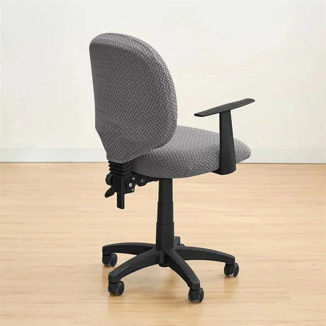 Housse de siège de bureau extensible velours damassé de profil