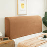 Housse de tête de lit extensibles en microfibres café