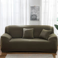 Housse extensible canapé khaki