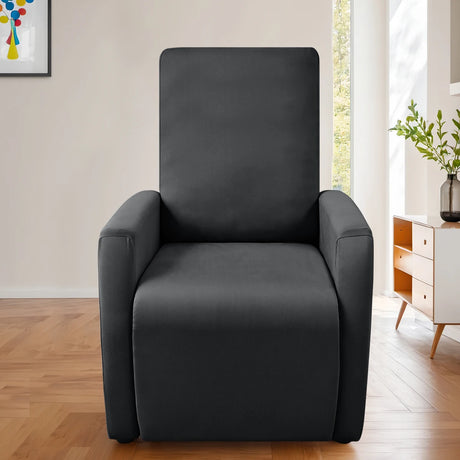 Housse fauteuil relax relevable dossier long lycra déperlant gris anthracite