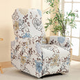 Housse fauteuil relax relevable électrique dossier long motif imprimé 17
