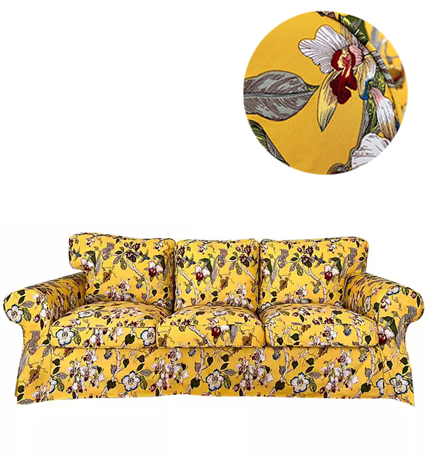 Housse pour canapé IKEA EKTORP 3 places motif imprimé 