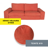Housse pour canapé IKEA KIVIK 2 places velours strié