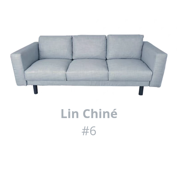 Housse pour canapé IKEA NORSBORG 3 places lin chiné bleue ciel