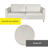 Housse pour canapé IKEA PARUP 2 places velours blanc