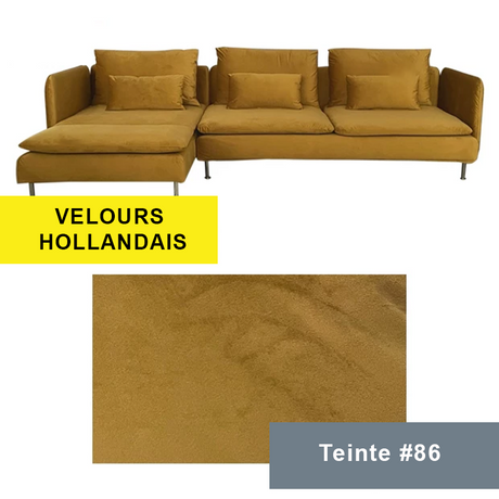 Housse pour canapé d'angle IKEA SODERHAMN camel