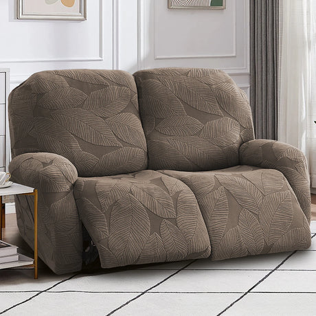 Housse pour canapé relax 2 places relevable inclinable luxe café