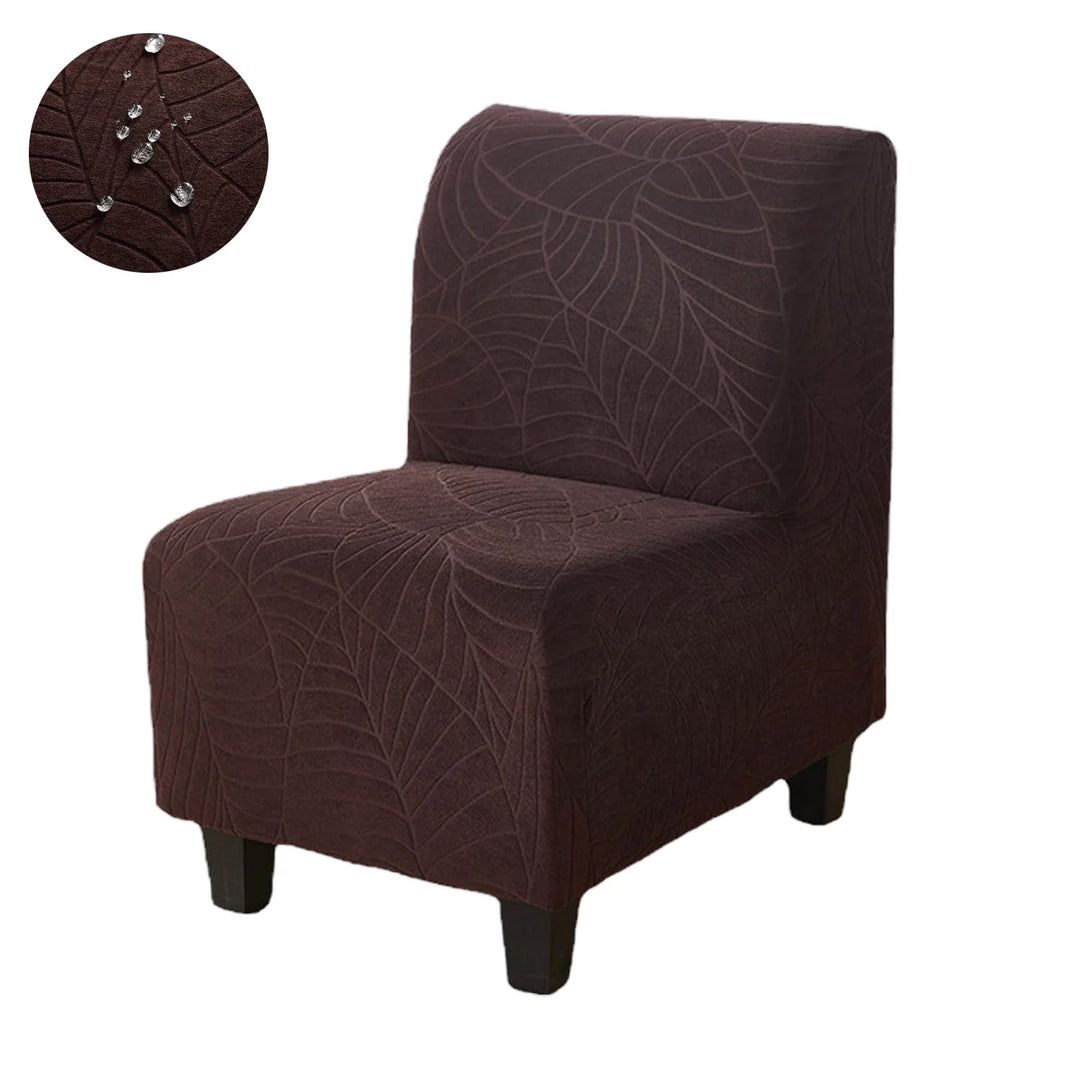 Housse pour chauffeuse, causeuse, fauteuil bas marron