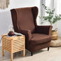 Housse pour fauteuil IKEA Strandmon lycra marron