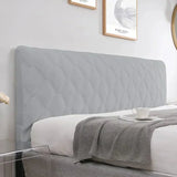 Housse pour tête de lit en velours douce et lisse avec poche intégré argent