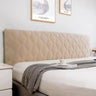 Housse pour tête de lit en velours douce et lisse avec poche intégré taupe