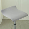 Housse pour tabouret de bar plat sans dossier argent