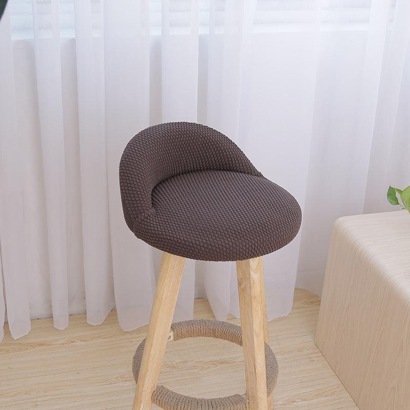 Housse pour tabouret haut de bar avec petit dossier