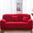 Housse protection extensible canapé rouge