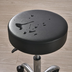 Cover for round stool 100% waterproof faux leather texture