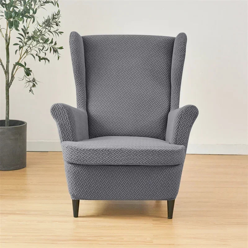 Housses pour fauteuil IKEA STRANDMON Jacquard gris