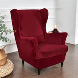 Housse fauteuil IKEA STRANDMON pur velours bordeaux