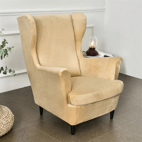 Housse fauteuil IKEA STRANDMON pur velours khaki