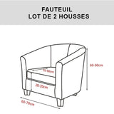 Guide des tailles housse fauteuil cabriolet